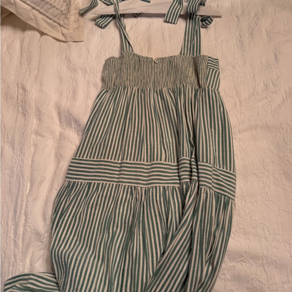 By Together Green and White Striped Maxi Dress - Picture 3 of 3